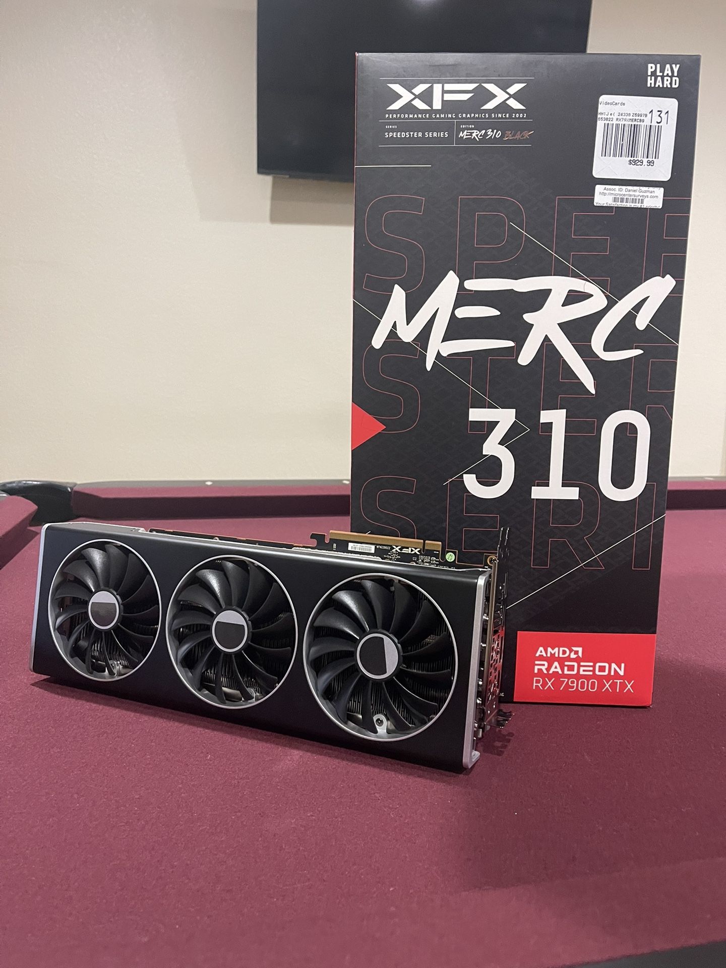 AMD Radeon 7900 XTX 24GB (MERC 310 OC) - NEW/Barely Used