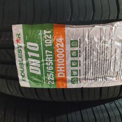 Set Of 4 Tire Dou3lestr 225/65/17 Installed And Balanced 