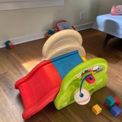 Step2 Toddler slide With Baseball And Basketball Activity Center