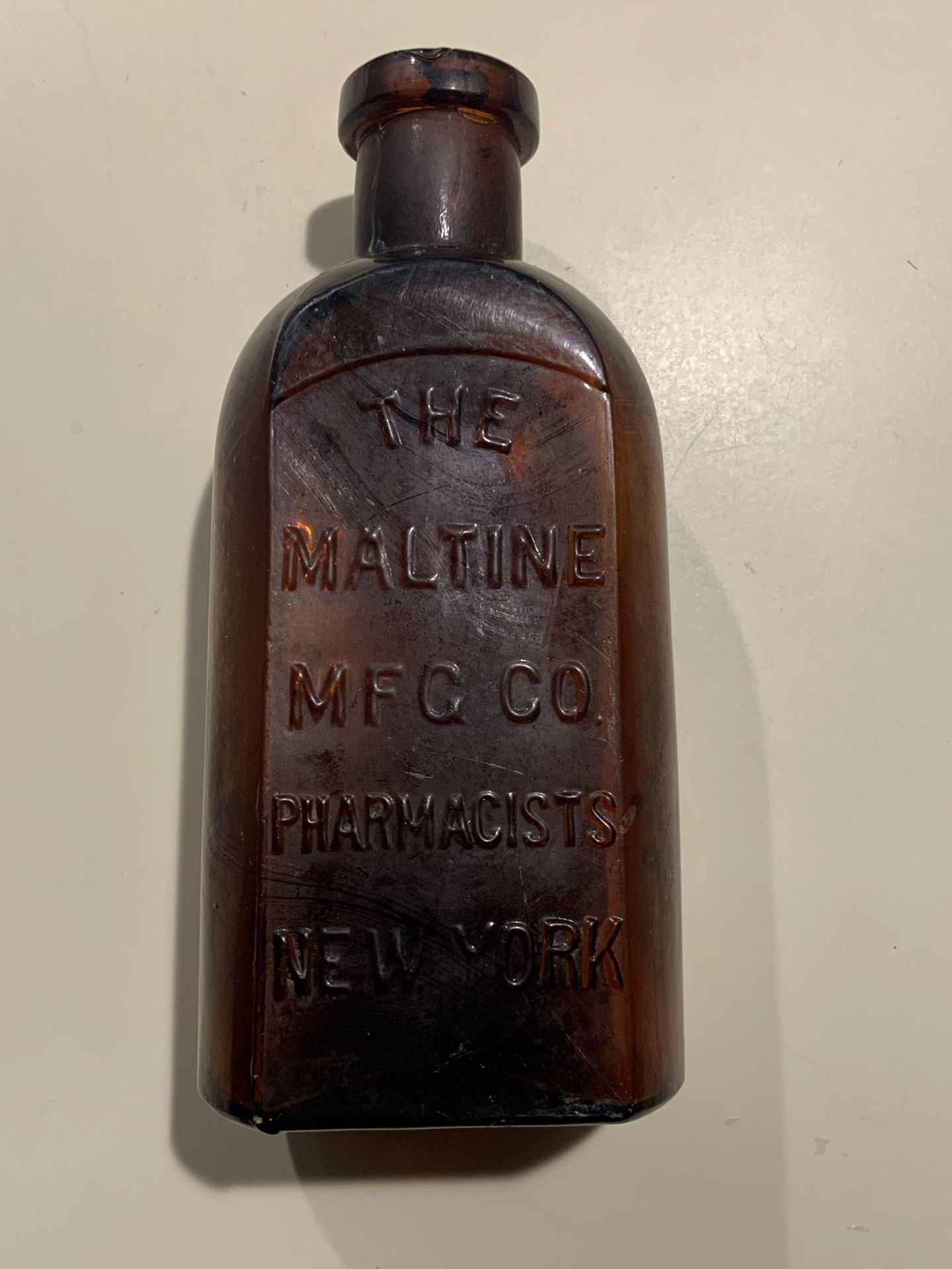 Old Bottle The Maltine Mfg. Co.  Pharmacist New York 