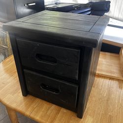 Solid wood nightstand