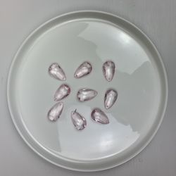 9 Pink Fake Crystals