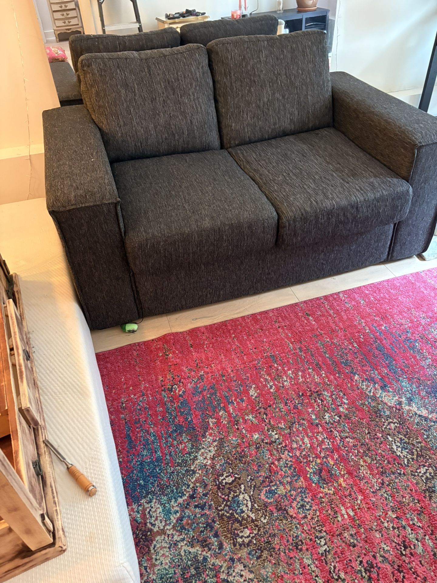 Big Comfy Gray Loveseat