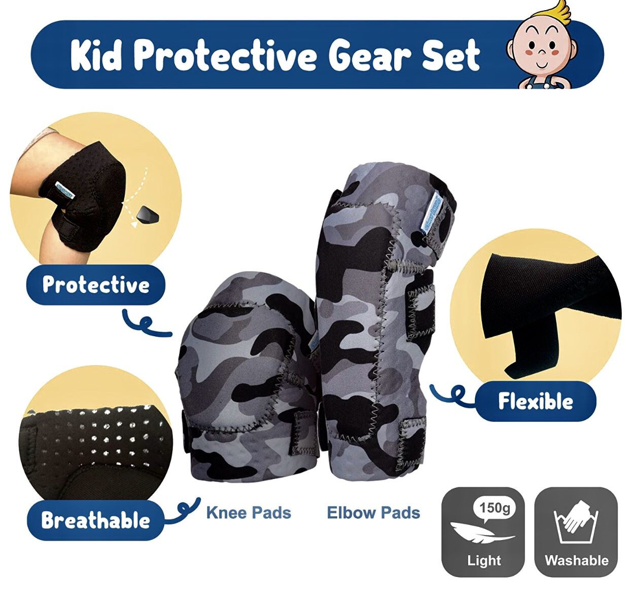 Kids bike pads and gloves