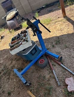 Engine hoist and engine stand.