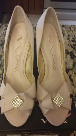 Prom/Evening/Wedding Nina Satin Heels 7 1/2