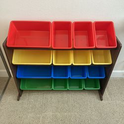Toy Storage Shelf & Containers