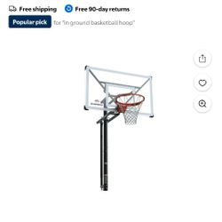 Silverback SBX 54" In-Ground Basketball Hoop with Adjustable-Height Backboard