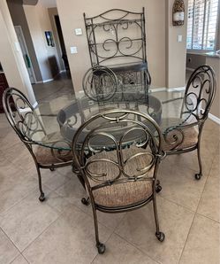 Table, Chairs, Wine Buffet