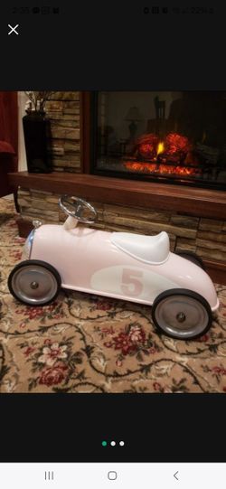RESTORATION HARDWARE Baby Toddler Classic Retro  Roadster Racecar- Retail $575 