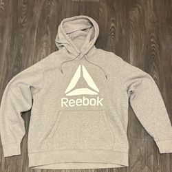 Reebok Heather Grey Hoodie 