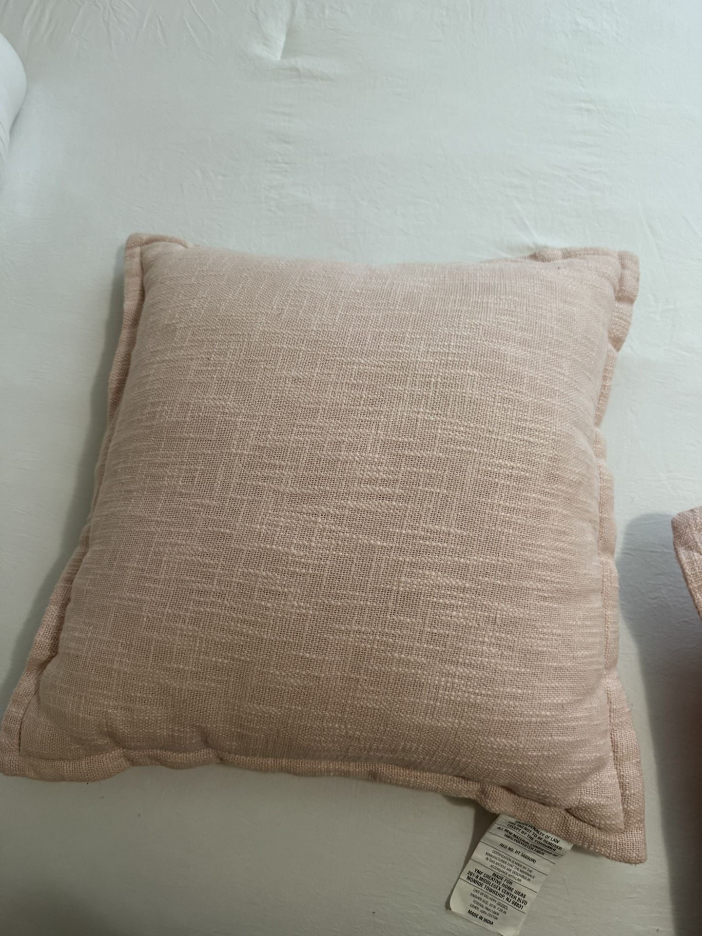 light pink pillows set