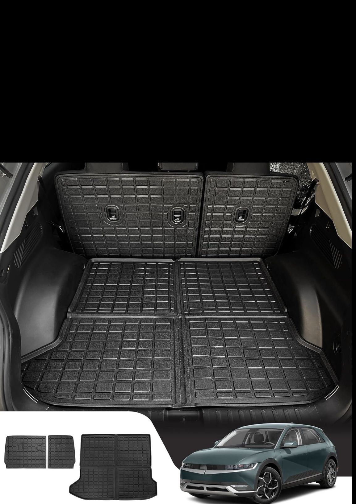 Brand new - Dattumar Cargo Mat for 2022-2024 Hyundai loniq 5 Trunk All-Weather Liner, Back Seat Protector