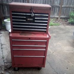 Vintage Sears Craftsman Red Tool Box 