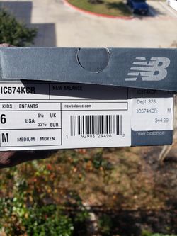 NEW BALANCE GIRLS 6C