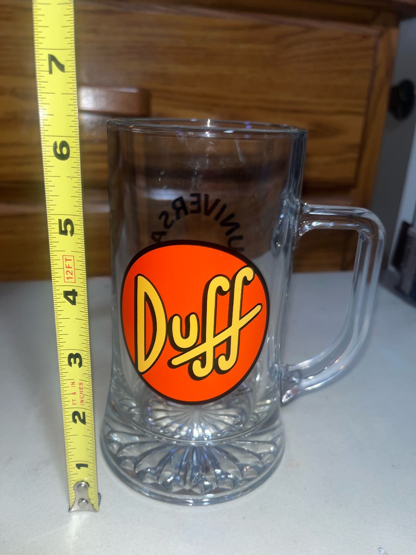 Simpsons Duff Glass Mug
