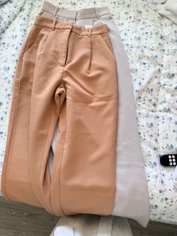 High-Waist Pleated Trousers Bundle – 2 Pairs
