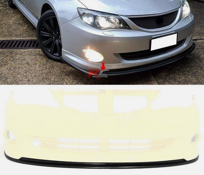 Fit 08-10 Subaru Impreza WRX Premium Front Bumper Lip PU Chin Spoiler STI Style