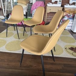 3 nice  chairs , fourth chair is free due has some paint