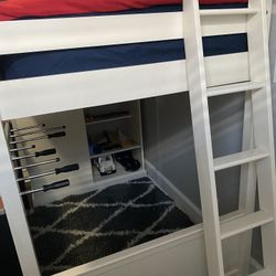White Bunk Bed 