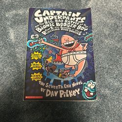 Captain Underpants Book “The Seventh Epic Novel”