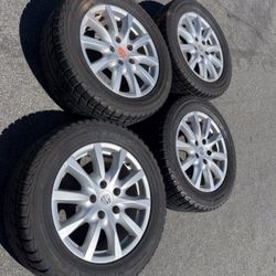 4 - 255/55r18 5x130 5x5.12 Stock Porsche Cayenne Wheels Rims Good 80% Treads Tires