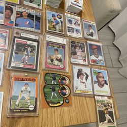 Vintage Baseball Cards  Mantle- Banks-Ryan  Rookie And More 