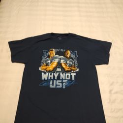 Seattle Seahawks Russell Wilson Marshawn Lynch Why Not Us T Shirt Mens Large 