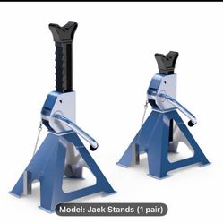 Low-Profile Hydraulic Floor Jack/Car Jack Stands(1 Pair), Floor Jack With Dual Pump System For Fast Lifting, Small Jack, 6600Lbs For Carshops