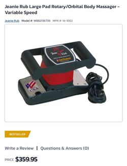 Deep tissue massager.