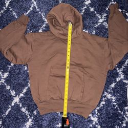 YEEZY x GAP HEAVY DUTY BROWN HOODIE SIZE XS UNISEX 