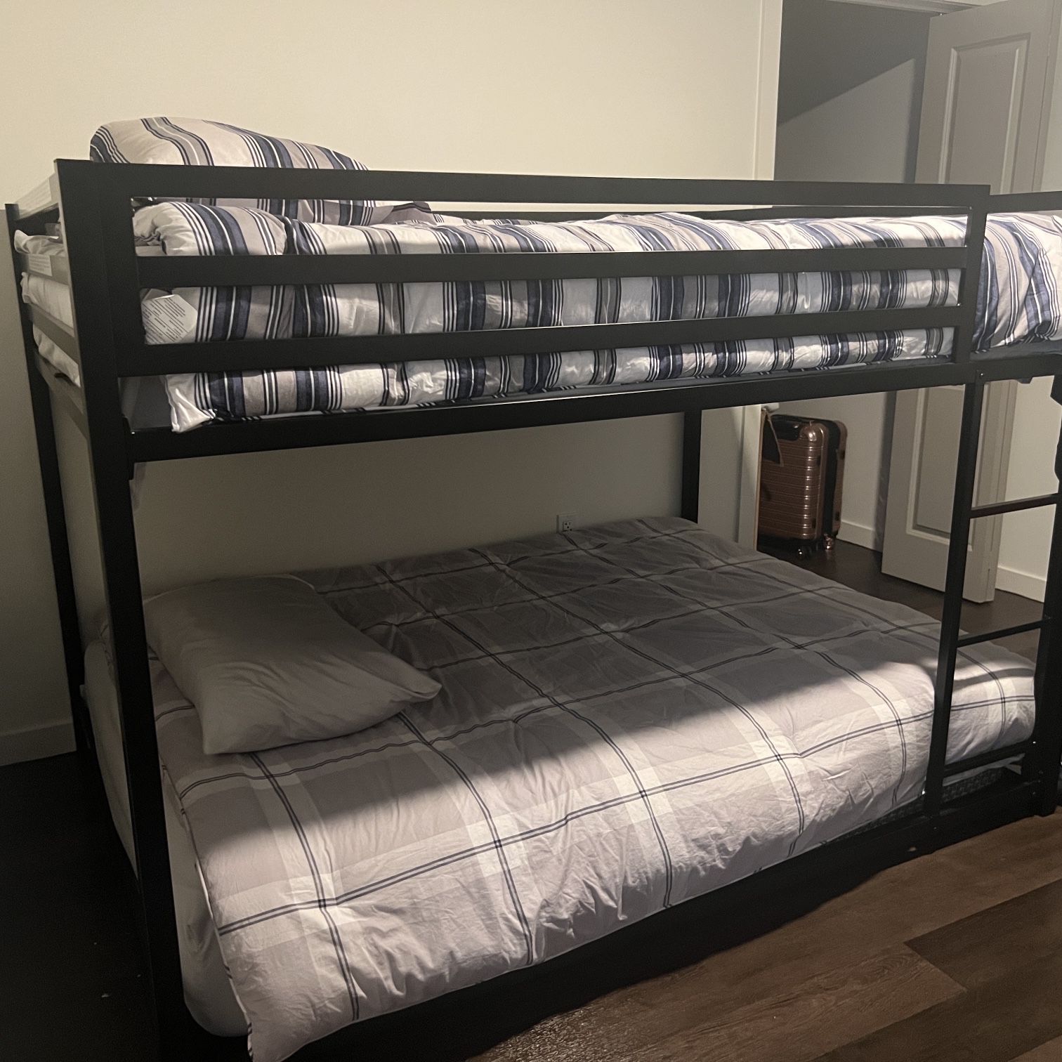 Kids Bunk Bed Sz Full W/ Mattress Barley USED) Also Drawer That New Needs To Finish Building 