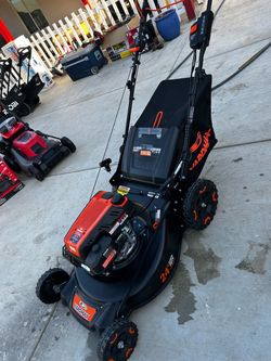 Shop YARDMAX 24 in. 201cc Electric Start SELECT PACE 6 Speed CVT High Wheel RWD 3-in-1 Gas Walk Behind Self Propelled Lawn Mower Questions & Answers (