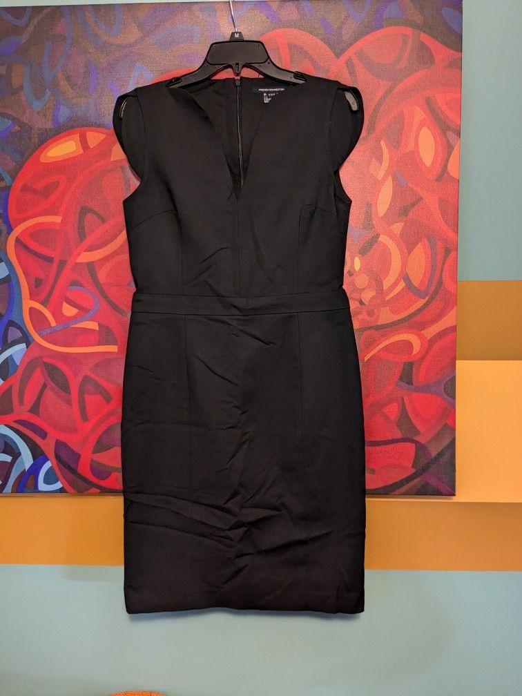 French Connection Lolo Black Sheath Dress