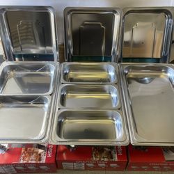 COMBO Chafing Dishes - 3 Pack 10 Quart Buffet Chafing Dishes 