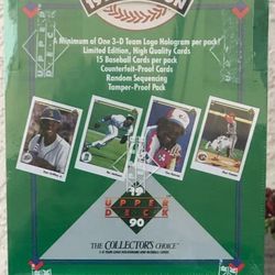 1990 Upper Deck Low Series Baseball Cards,  FIVE Factory Sealed Boxes. PRICE IS PER EACH BOX!