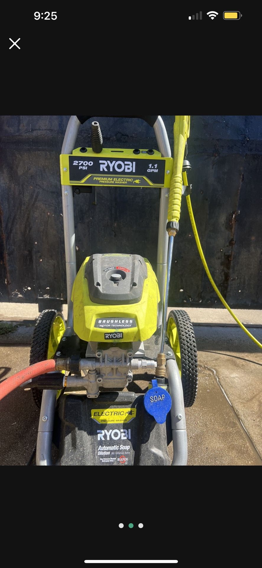 RYOBI 1.1 GPM 2700 PSi
