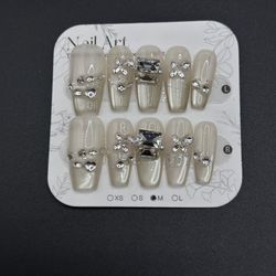 Press On Nails Size M Reusable Handmade