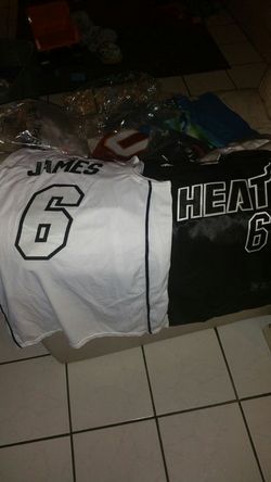 Brand new L JAMES heat jersey black and white