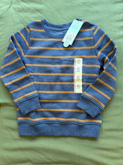 Kids Striped Long Sleeve Sweatshirt Size 3T