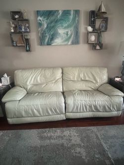 Cream sofa