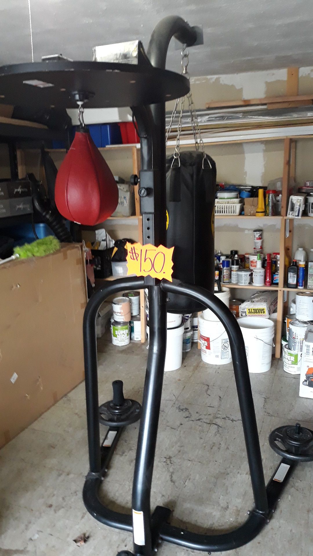 Boxing Heavy Bag & Speed Bag Stand..