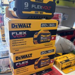 NEW 9 Amp Dewalt Flex Battery $165 Each FIRM 