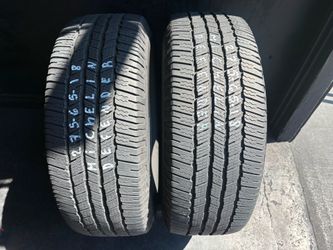 275-65-18 Michelin Defender Used Tire Pair $140 Free Mounting and Balancing