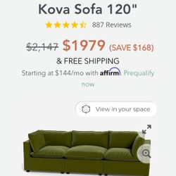 Albany Park KOVA Sectional Sofa