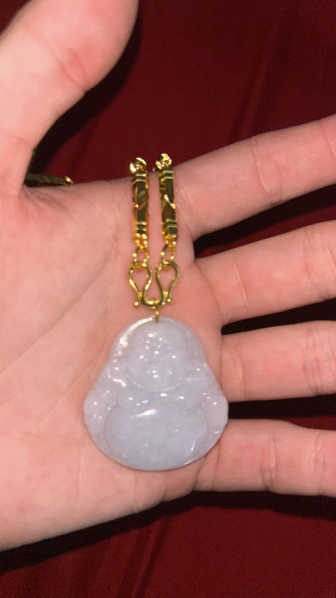 24k Gold White Buddha Chain 