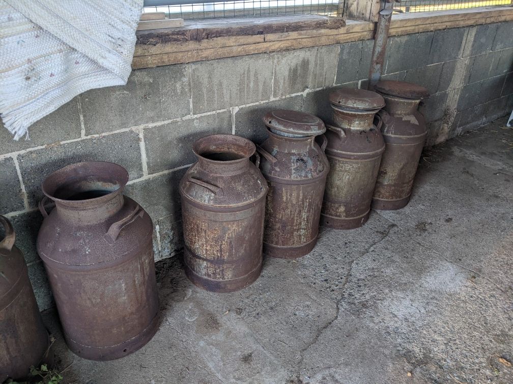 Old milk cans