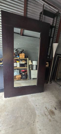 Oversized Dark Espresso Floor Mirror – 92" x 54"