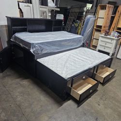 Twin Trundle Bed And Mattress 