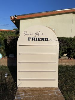 Favor Wall | Arched Party Favor Display with 5 Shelves